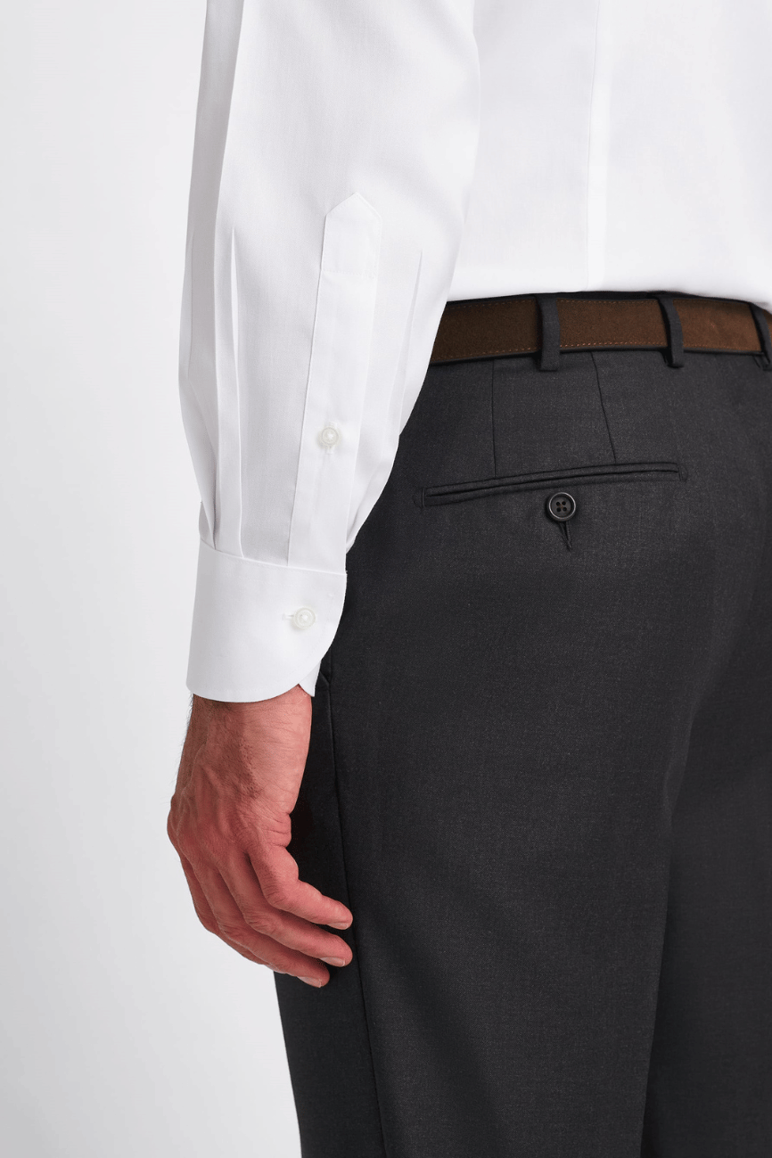 Prestige White Pinpoint Cotton Shirt - Image 5