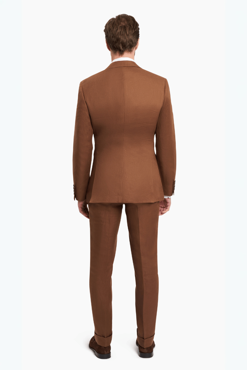 Aspen Golden Brown Irish Linen Blazer - Image 5
