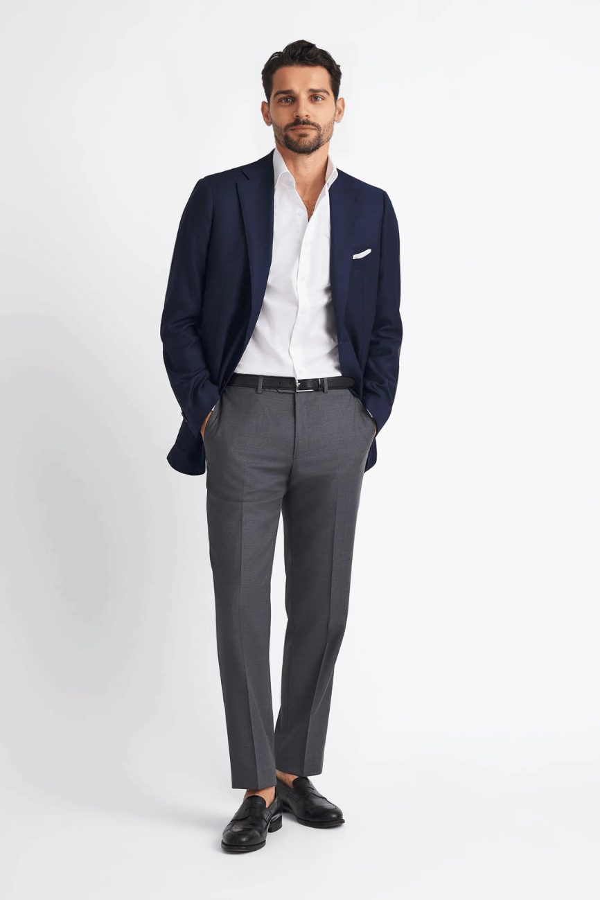 Mayfair White Twill Dress Shirt - Image 7