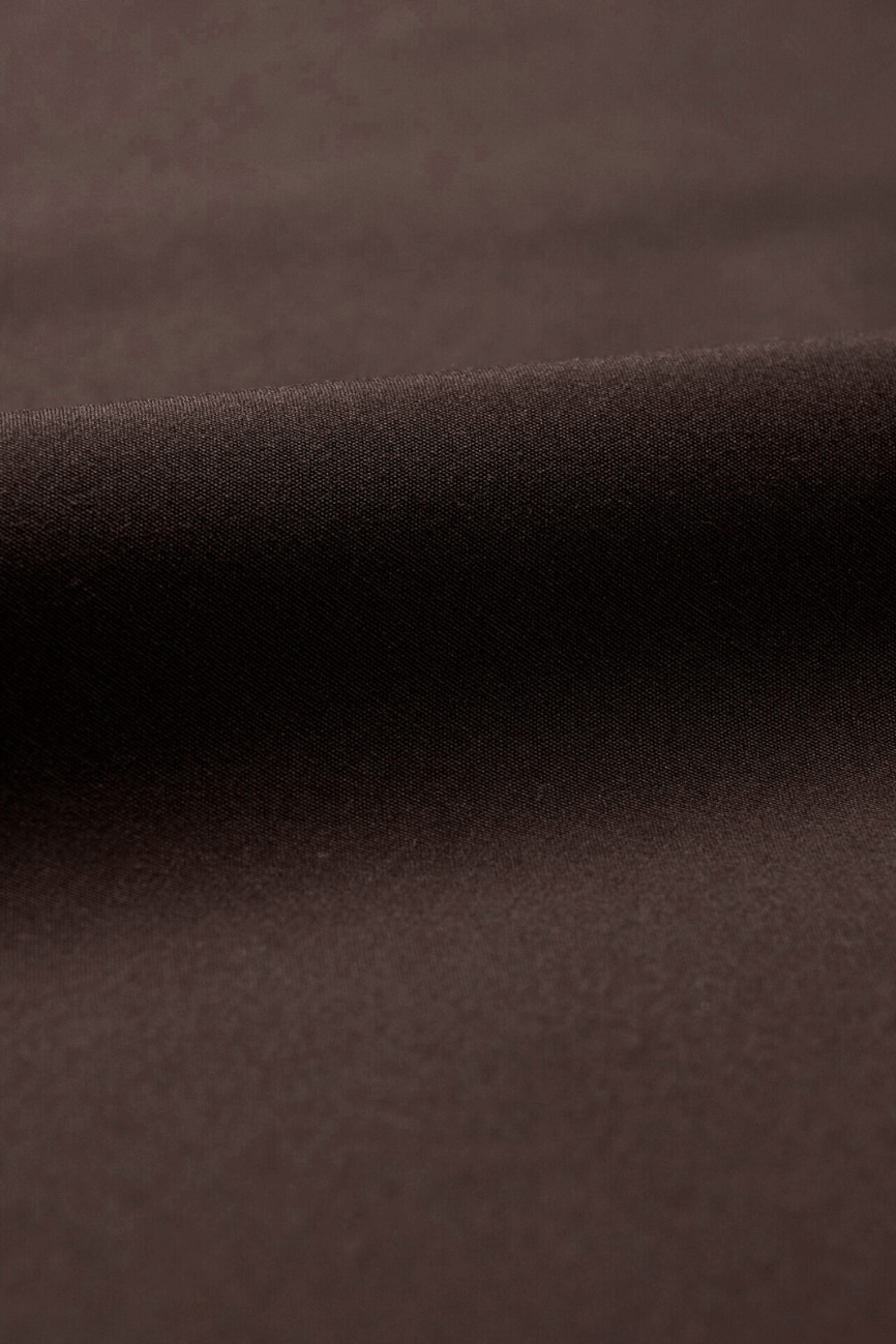 Miles Brown Broadcloth Dress Shirt - Image 7