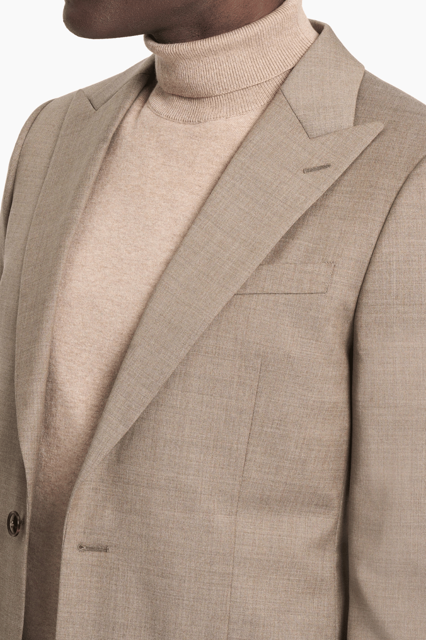 Heritage Light Brown Twill Blazer - Image 5