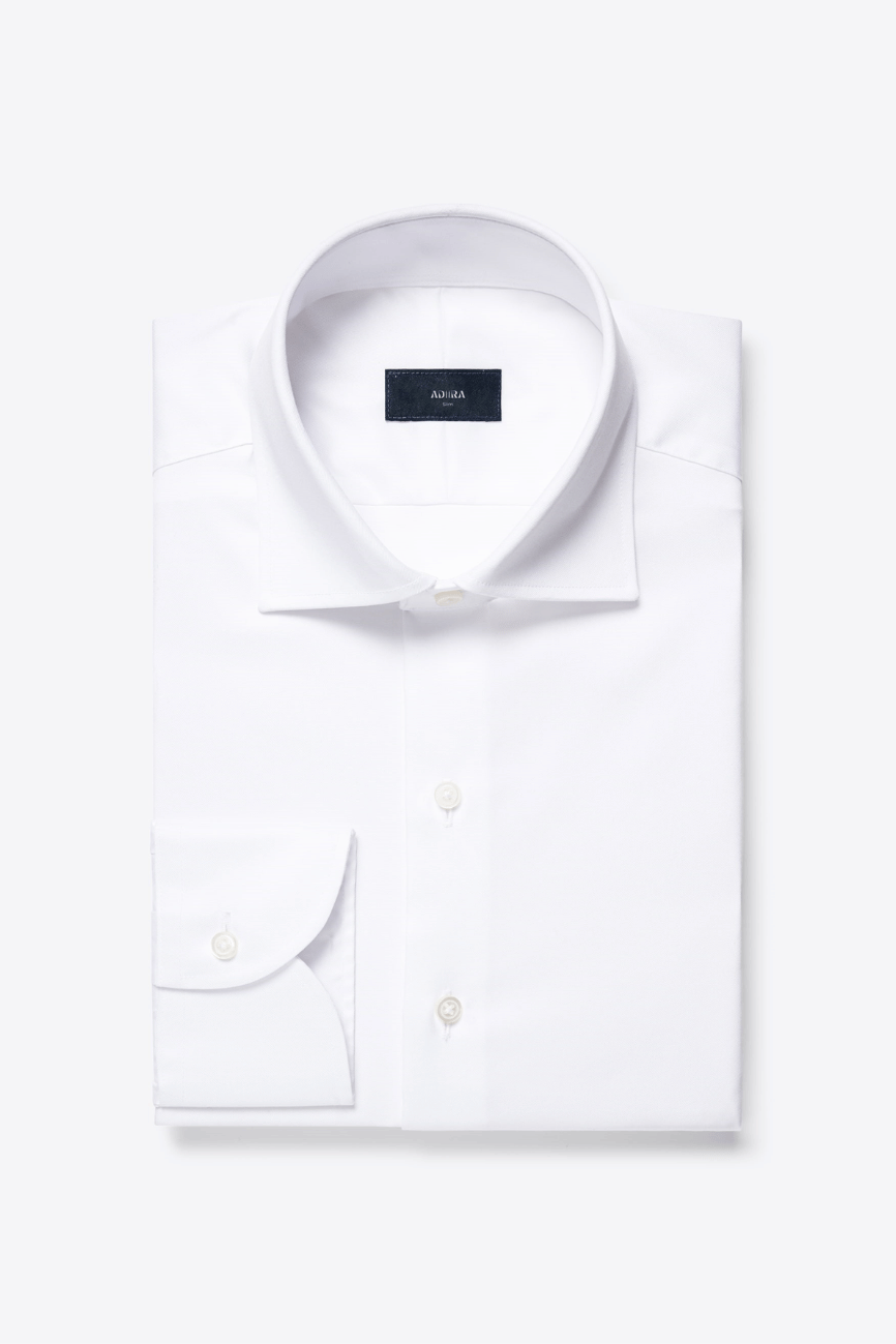 Mayfair White Twill Dress Shirt