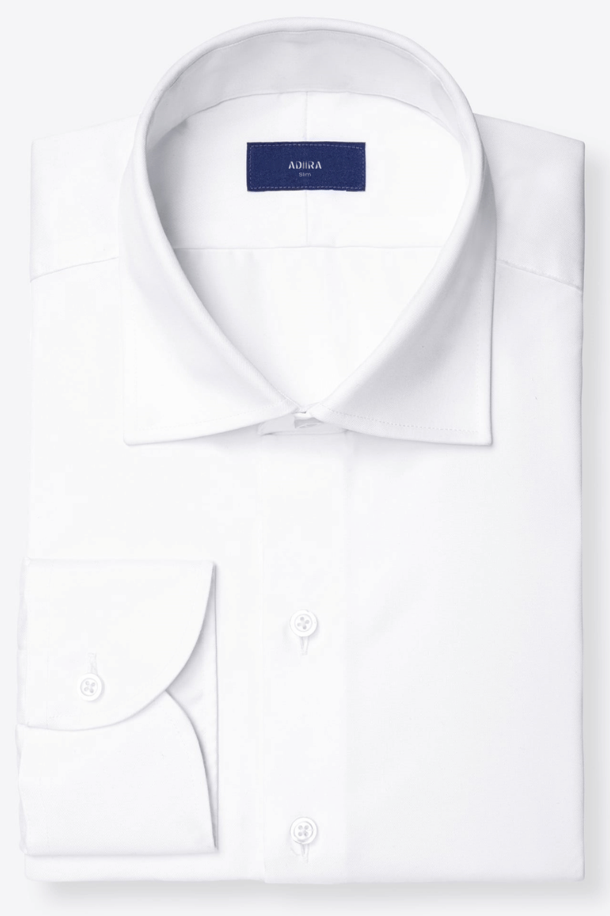 Mayfair White Twill Dress Shirt - Image 8