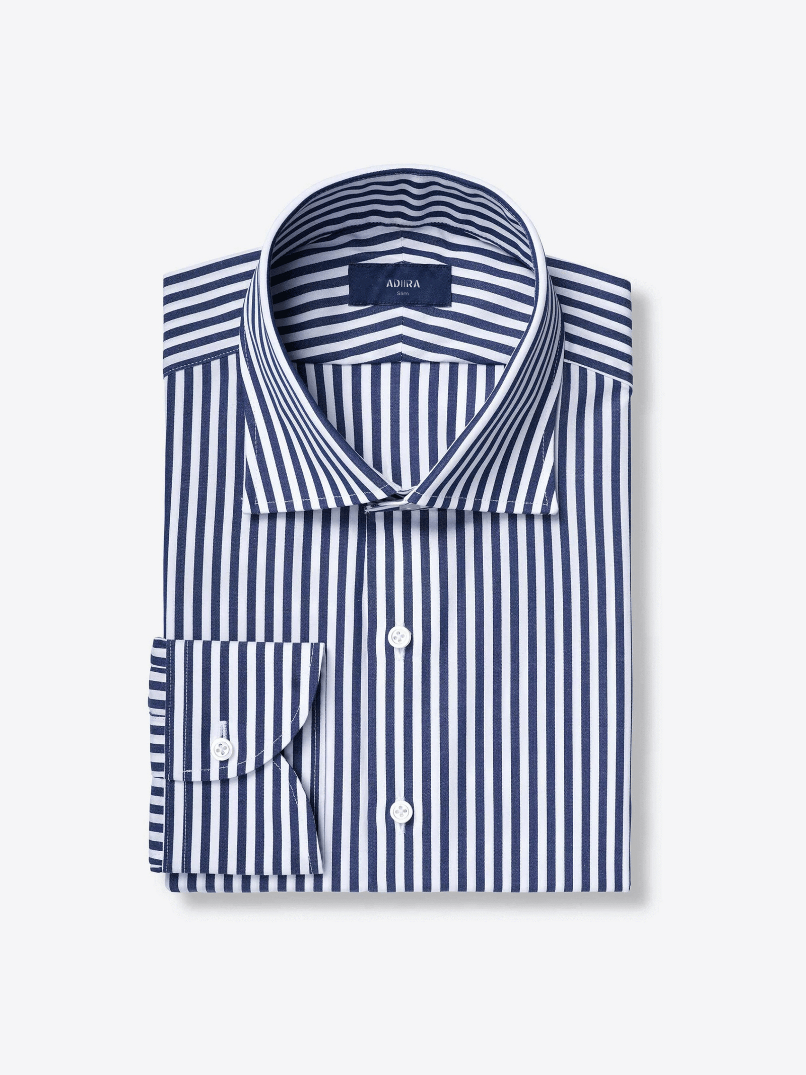 Navy Blue Bengal Stripe Shirt