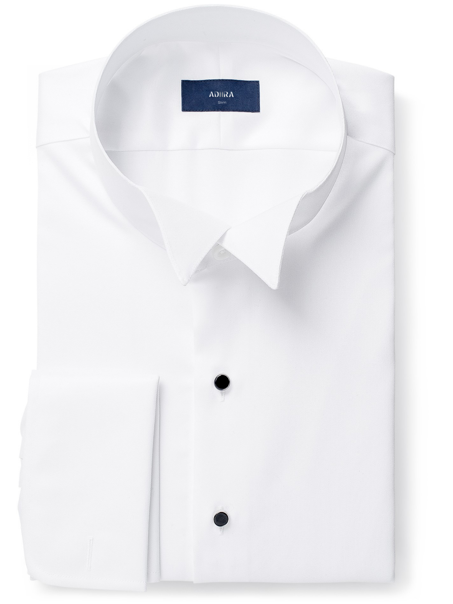 White Wing Tip Collar Tuxedo Shirt - Image 3