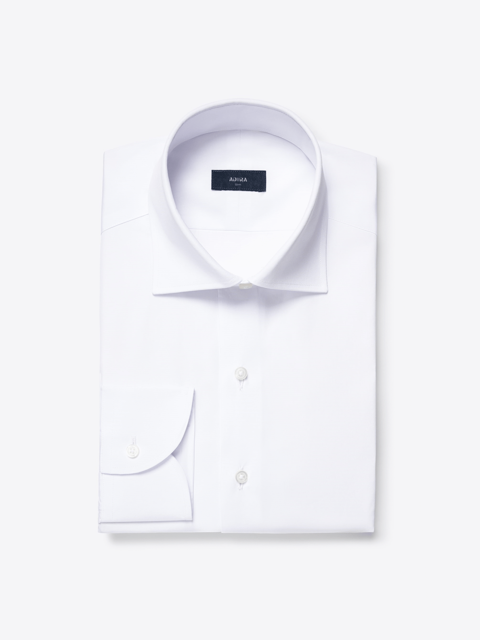 White Broadcloth Cotton Shirt
