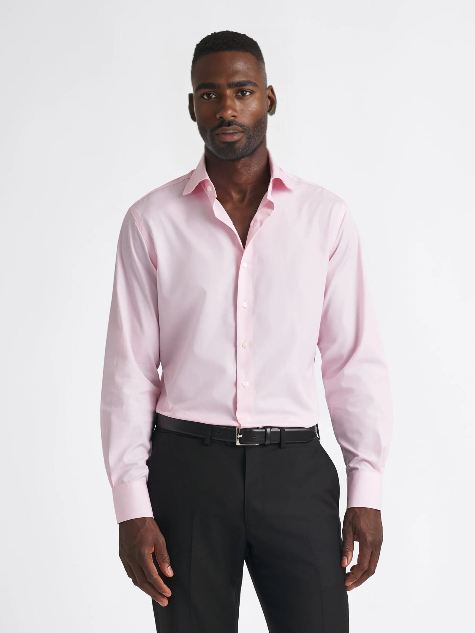 Light Pink Cotton Twill Shirt - Image 5