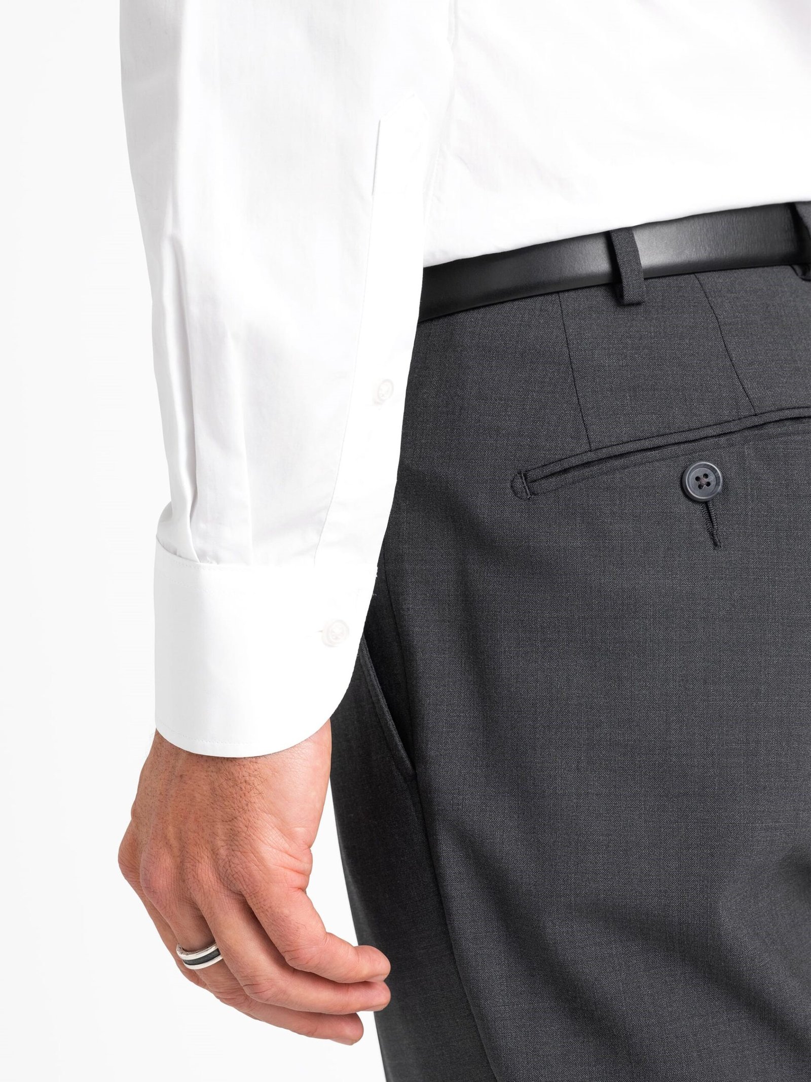 White Broadcloth Cotton Shirt - Image 7