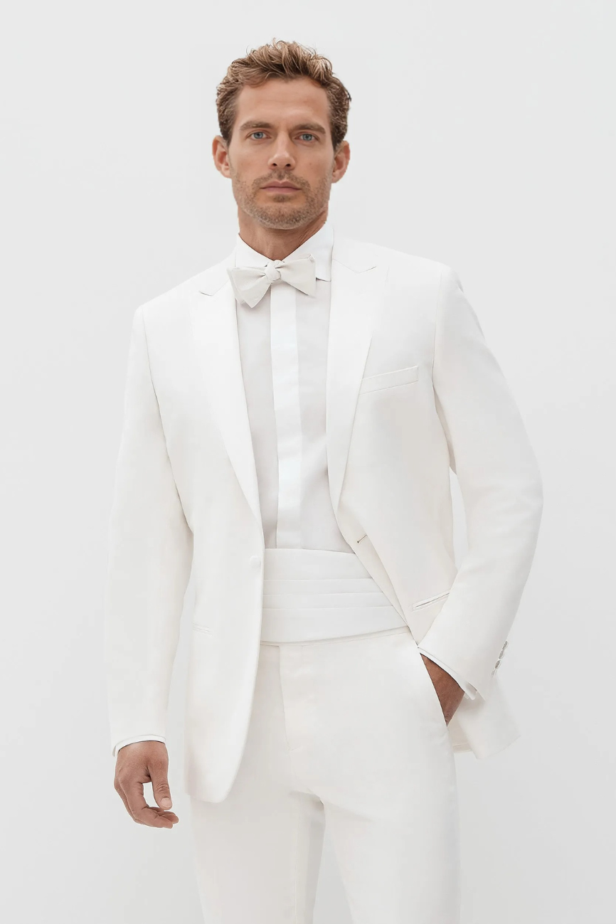 Ivory White Elegance Two-Piece Suit - Image 5