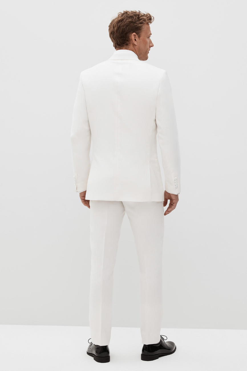 Ivory White Elegance Two-Piece Suit - Image 4
