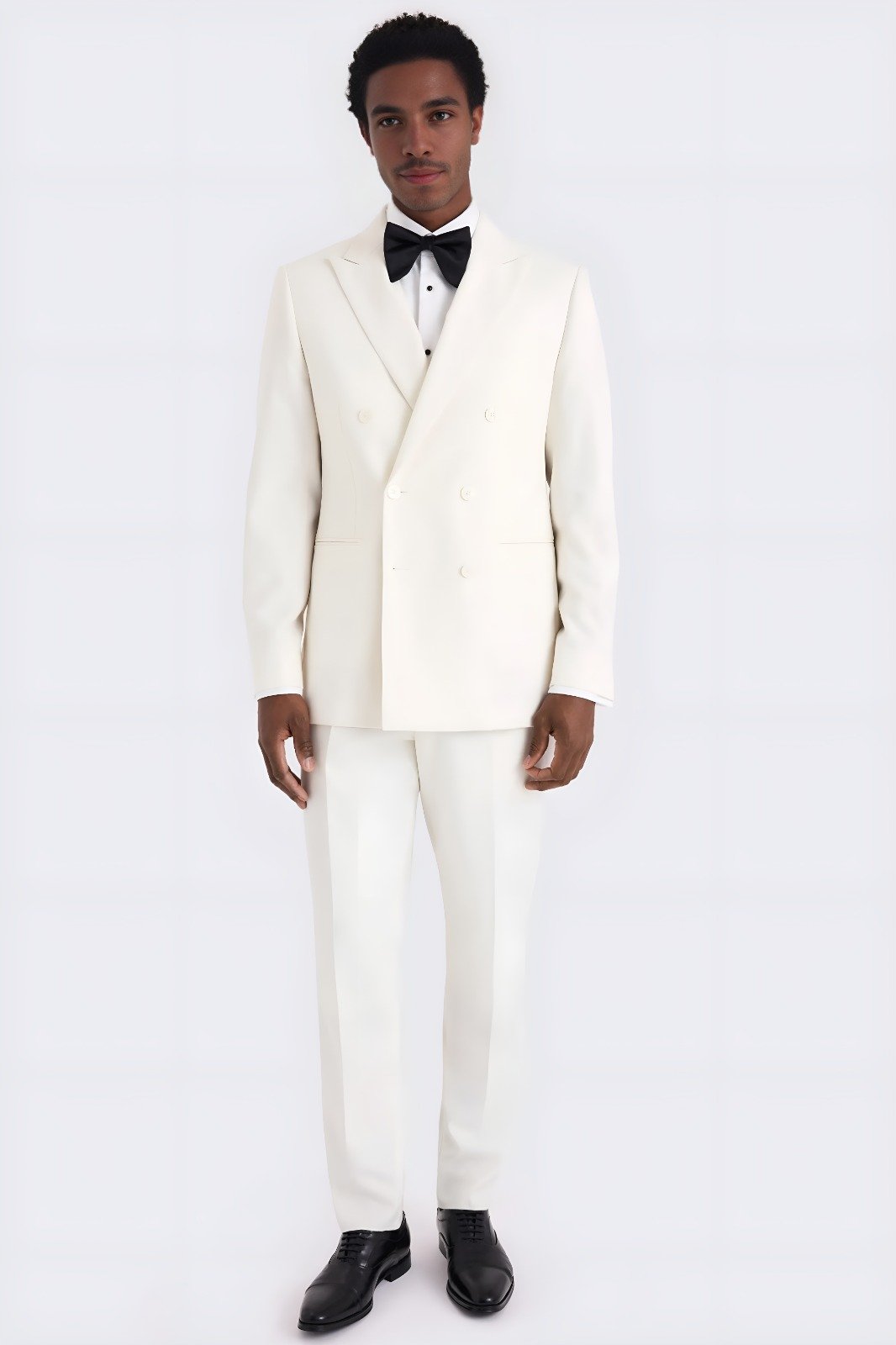 Eternal White Double-Breasted Suit