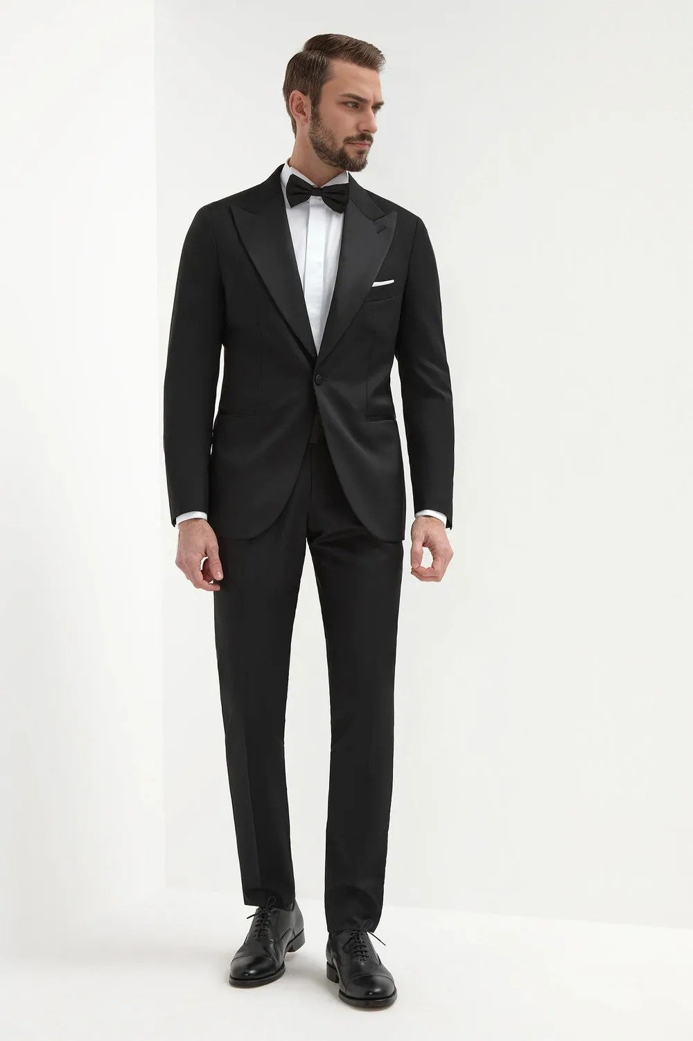Midnight Prestige Double-Breasted Tuxedo Suit